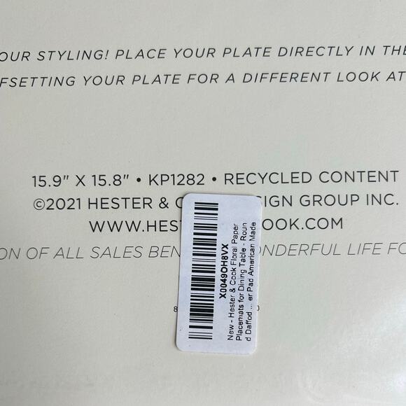 NEW Hester & Cook Floral Daffodil Basket Spring Easter Paper Placemats 12 Pack - Picture 10 of 11